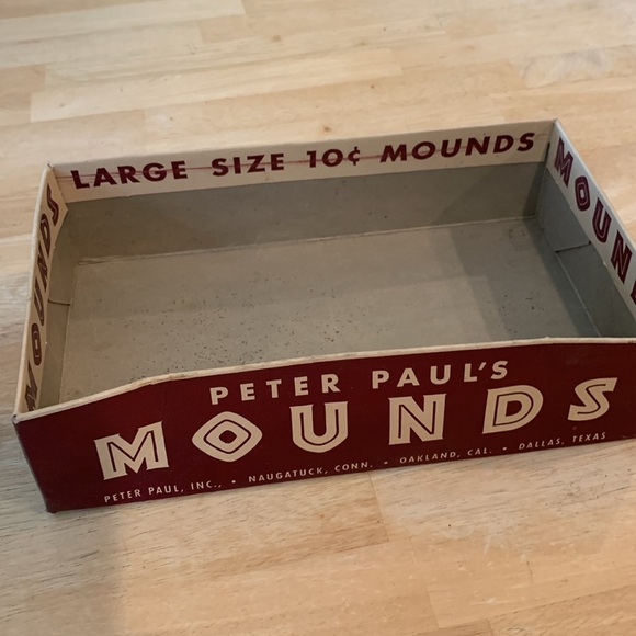 Vintage Peter Paul's Mounds Cardboard Candy Box - Picture 2 of 7